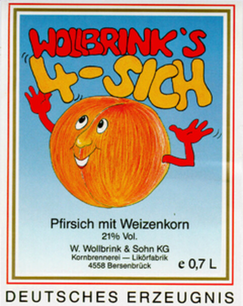 WOLLBRINK'S 4-SICH Logo (DPMA, 23.07.1990)