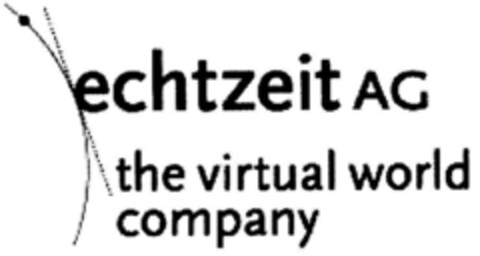 echtzeit AG the virtual world company Logo (DPMA, 31.03.2000)