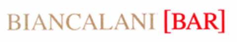 BIANCALANI [BAR] Logo (DPMA, 20.06.2001)