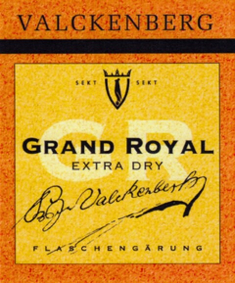 VALCKENBERG GRAND ROYAL EXTRA DRY Logo (DPMA, 17.06.2009)