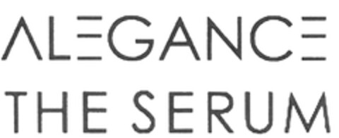 ALEGANCE THE SERUM Logo (DPMA, 11.04.2014)