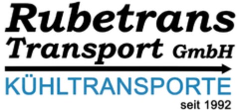 Rubetrans Transport GmbH KÜHLTRANSPORTE seit 1992 Logo (DPMA, 03.12.2014)