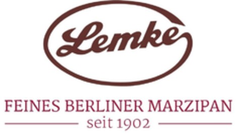 Lemke - FEINES BERLINER MARZIPAN seit 1902 Logo (DPMA, 14.06.2017)