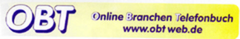 OBT Inline Branchen Telefonbuch www.obt web.de Logo (DPMA, 06/24/1999)