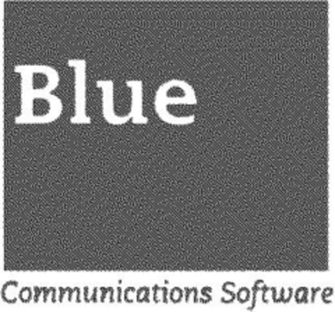 Blue Communications Software Logo (DPMA, 04/07/1994)