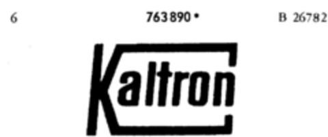 Kaltron Logo (DPMA, 02/28/1962)