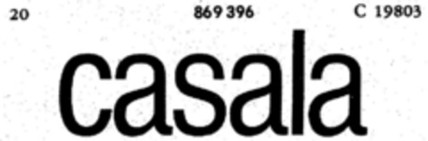 casala Logo (DPMA, 29.04.1969)