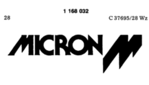 MICRON M Logo (DPMA, 31.05.1988)