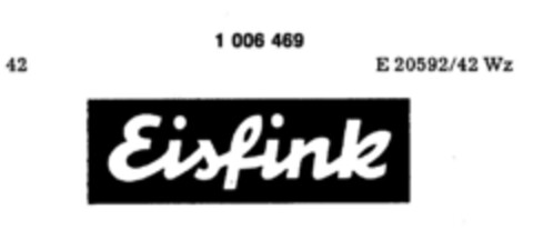 Eisfink Logo (DPMA, 04/02/1979)