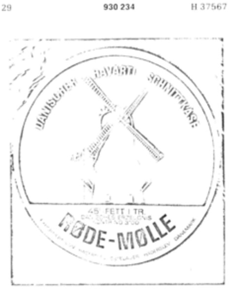 RøDE MøLLE Logo (DPMA, 02.11.1972)