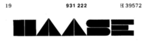 HAASE Logo (DPMA, 27.06.1974)