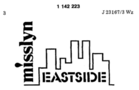 misslyn  EASTSIDE Logo (DPMA, 10.08.1988)