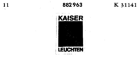 KAISER LEUCHTEN Logo (DPMA, 06/13/1970)