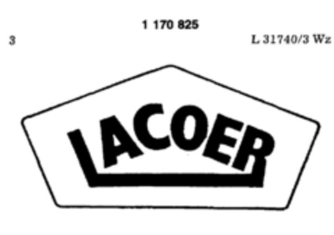 LACOER Logo (DPMA, 08.12.1988)