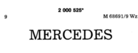 MERCEDES Logo (DPMA, 27.11.1990)