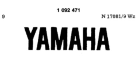 YAMAHA Logo (DPMA, 25.06.1980)