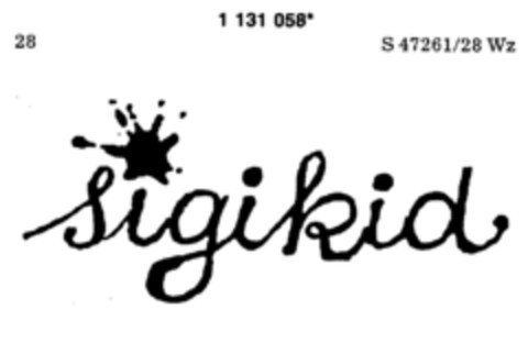 sigikid Logo (DPMA, 14.09.1988)