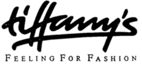 tiffany's FEELING FOR FASHION Logo (DPMA, 09.07.1990)