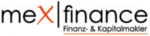 meX finance Finanz- & Kapitalmakler Logo (DPMA, 04/10/2008)