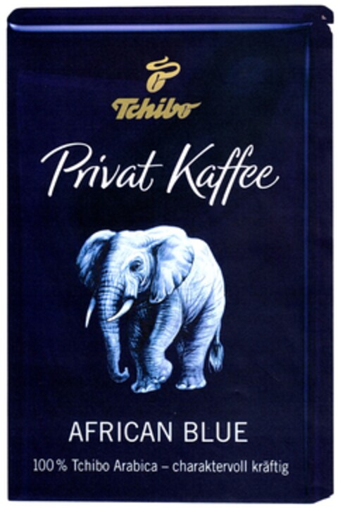 Tchibo Privat Kaffee AFRICAN BLUE Logo (DPMA, 06/13/2012)