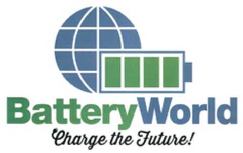 Battery World Charge the Future! Logo (DPMA, 19.10.2017)