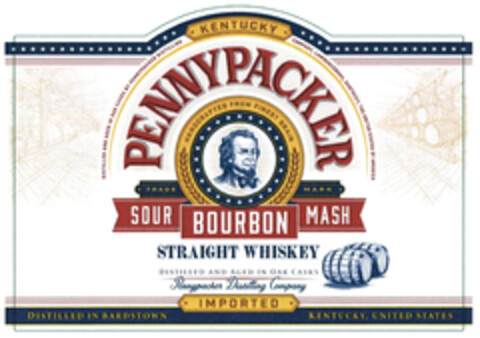 KENTUCKY PENNYPACKER SOUR BOURBON MASH STRAIGHT WHISKEY Logo (DPMA, 20.07.2021)