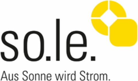 so.le. Aus Sonne wird Strom. Logo (DPMA, 10/02/2023)