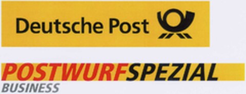 Deutsche Post POSTWURFSPEZIAL BUSINESS Logo (DPMA, 17.08.2002)