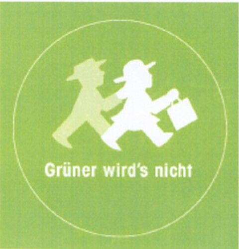 Grüner wird's nicht Logo (DPMA, 03/26/2004)