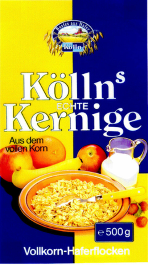 Köllns ECHTE Kernige Vollkorn-Haferflocken Logo (DPMA, 06/20/1996)