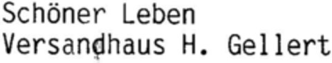 Schöner Leben Versandhaus H. Gellert Logo (DPMA, 18.10.1995)