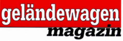 geländewagen magazin Logo (DPMA, 23.04.1997)