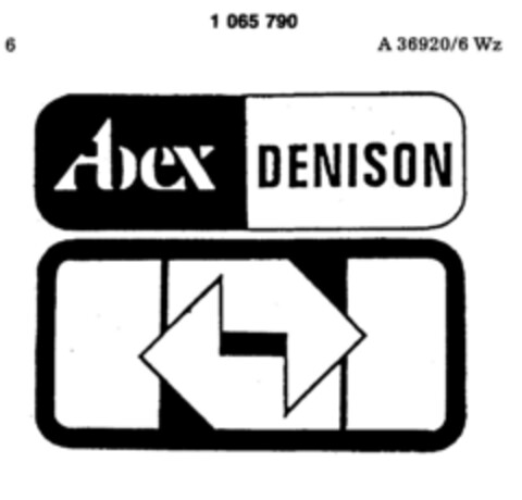 Abex DENISON Logo (DPMA, 12.04.1983)