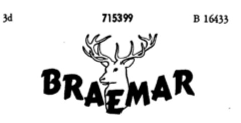BRAEMAR Logo (DPMA, 09/07/1957)