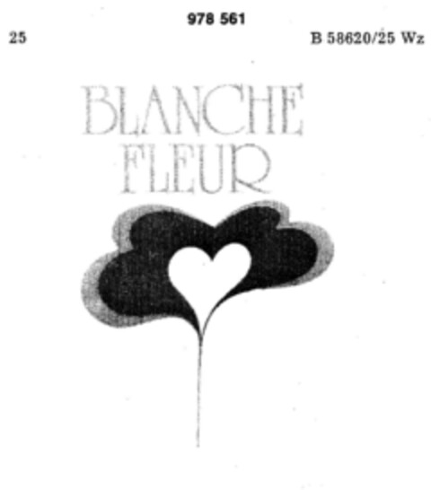 BLANCHE FLEUR Logo (DPMA, 07.07.1977)