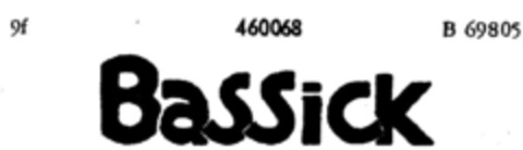 BASSiCK Logo (DPMA, 29.08.1933)