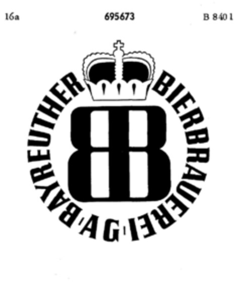 BAYREUTHER BIERBRAUEREI  AG Logo (DPMA, 17.11.1953)