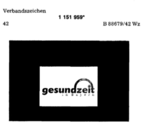 gesundzeit in Bayern Logo (DPMA, 23.11.1989)