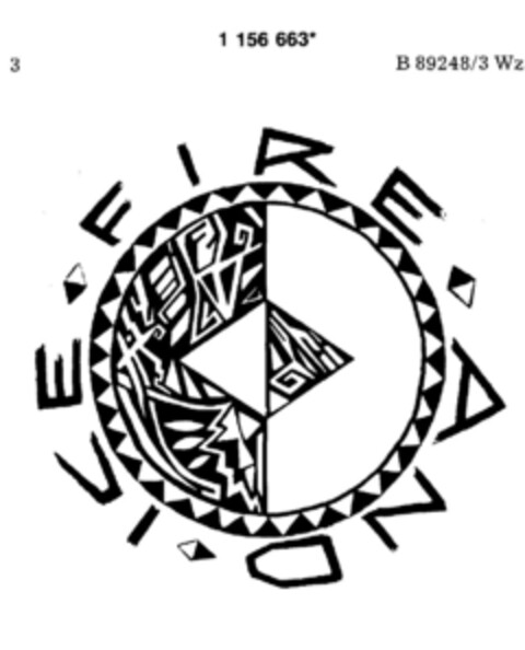 FIRE AND ICE Logo (DPMA, 02/21/1990)