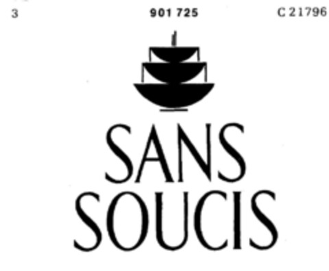 SANS SOUCIS Logo (DPMA, 03.11.1971)