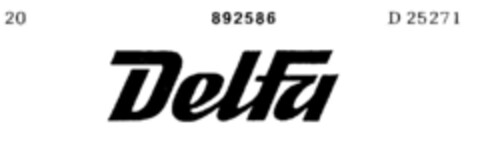 Delfa Logo (DPMA, 18.12.1970)