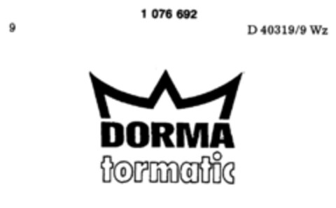 DORMA tormatic Logo (DPMA, 03.11.1984)