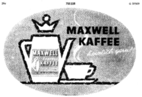 MAXWELL KAFFEE herzlich gern Logo (DPMA, 03/30/1961)