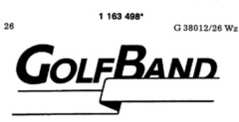 GOLFBAND Logo (DPMA, 02.05.1990)