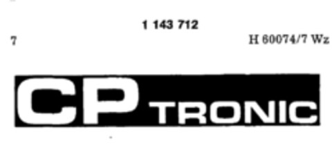 CP TRONIC Logo (DPMA, 18.08.1988)