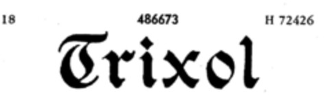 Trixol Logo (DPMA, 01/22/1935)