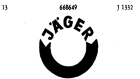 JÄGER Logo (DPMA, 08.01.1954)