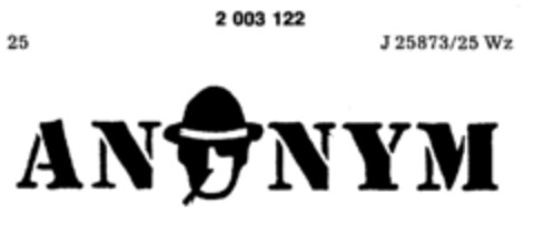 ANONYM Logo (DPMA, 12/03/1990)