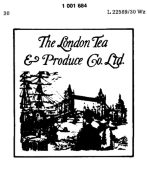 The London Tea & Produce Co. Ltd. Logo (DPMA, 27.07.1978)