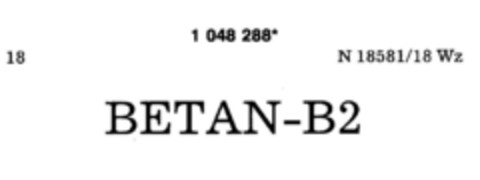 BETAN-B2 Logo (DPMA, 29.04.1983)